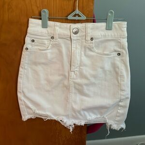 American eagle denim mini skirt